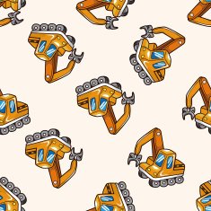 truck cartoon seamless pattern background N19