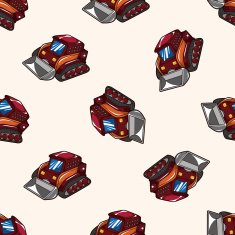 truck cartoon seamless pattern background N23