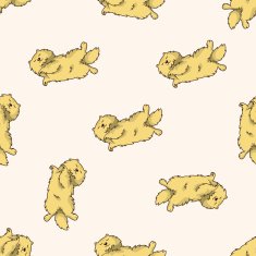 cat cartoon seamless pattern background N3