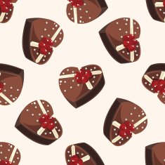 decorating cake cartoon seamless pattern background N15
