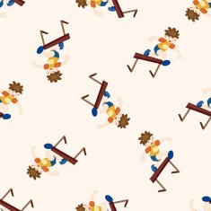 Track and field athletes cartoon seamless pattern background N8