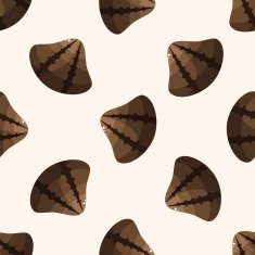 shell cartoon seamless pattern background N2