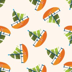 Transportation boat cartoon seamless pattern background N36