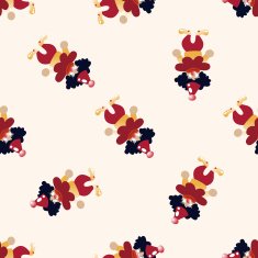 clowns cartoon seamless pattern background N6