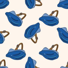 Bicycles equipment cartoon seamless pattern background N5