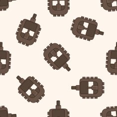 Bicycles equipment cartoon seamless pattern background N9