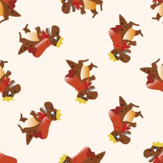 dinosaur cartoon seamless pattern background N7