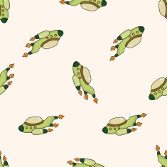 spaceship cartoon seamless pattern background N50