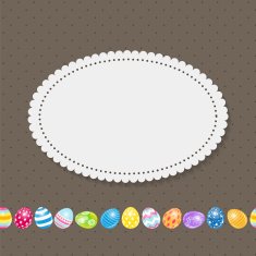 Beautiful Easter Egg Background Vector Illustration N2