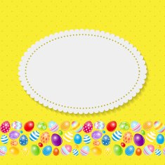 Beautiful Easter Egg Background Vector Illustration N4