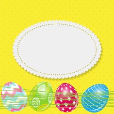 Beautiful Easter Egg Background Vector Illustration N5