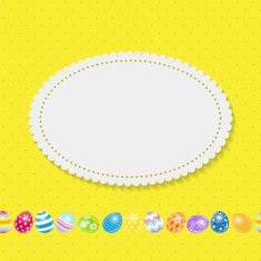 Beautiful Easter Egg Background Vector Illustration N7