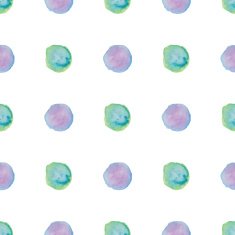 Watercolour polka dot seamless pattern N15