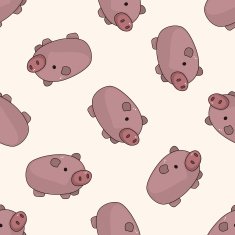 piggybank cartoon seamless pattern background N2