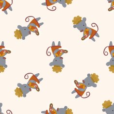 animal mouse chef cartoon seamless pattern background