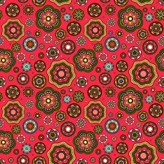 Flowers vector seamless background