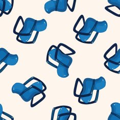 chair cartoon seamless pattern background N7