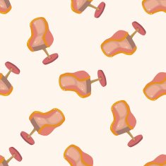 chair cartoon seamless pattern background N9