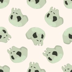 ghost cartoon seamless pattern background N2