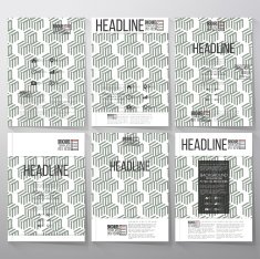 Modern stylish geometric background with cubes Brochure flyer or booklet N2