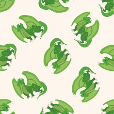 dragon cartoon seamless pattern background N20