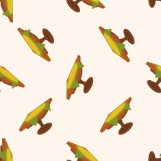 table cartoon seamless pattern background N2