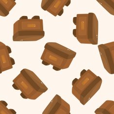 furniture cabinet cartoon seamless pattern background