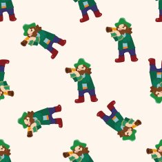 pirate cartoon seamless pattern background N29