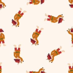 pirate cartoon seamless pattern background N31