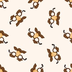 birthday mask cartoon seamless pattern background