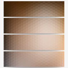 Abstract hexagonal headers set blurred design vector N12
