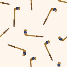 hockey equipment cartoon seamless pattern background N4