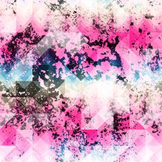 Pink grunge geometric pattern