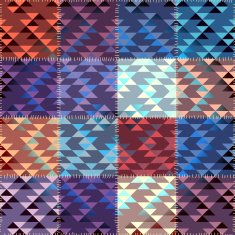 Patchwork with triagles ornament