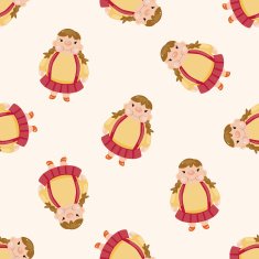 fatty cartoon seamless pattern background N5