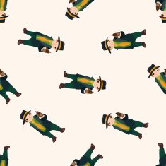 mafia cartoon seamless pattern background N17