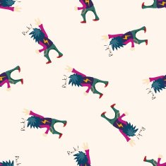 band member singer cartoon seamless pattern background N4