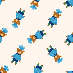 animal chef cartoon seamless pattern background N2