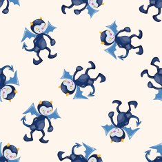 devil cartoon seamless pattern background N11