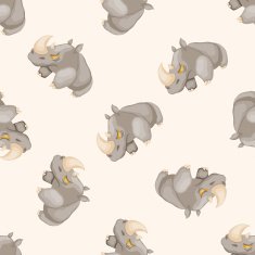 animal cartoon seamless pattern background N39
