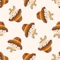 Explorers cartoon seamless pattern background N4