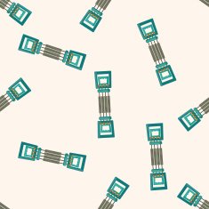 Sports Equipment cartoon seamless pattern background N9