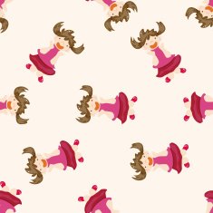 jumping person cartoon seamless pattern background N6