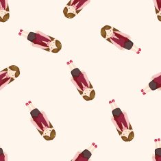 Office worker cartoon seamless pattern background N6