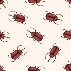 bug cartoon seamless pattern background N2
