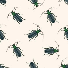 bug cartoon seamless pattern background N3