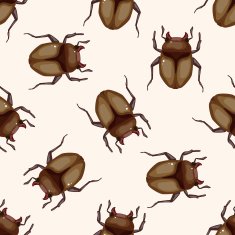 bug cartoon seamless pattern background N4
