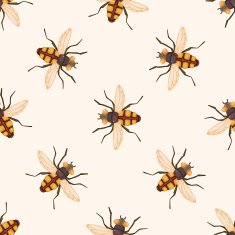 bug cartoon seamless pattern background N5