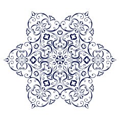 label and badge on decorative background with simple pattern N3