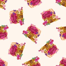 shop store cartoon seamless pattern background N13